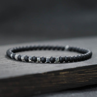 Fashion Mens Bracelet Natural Tiger Eyes Emperor Small Stone 4mm Beads Braclet Homme Accessories Bohemia Beach Jewelry Pulsera