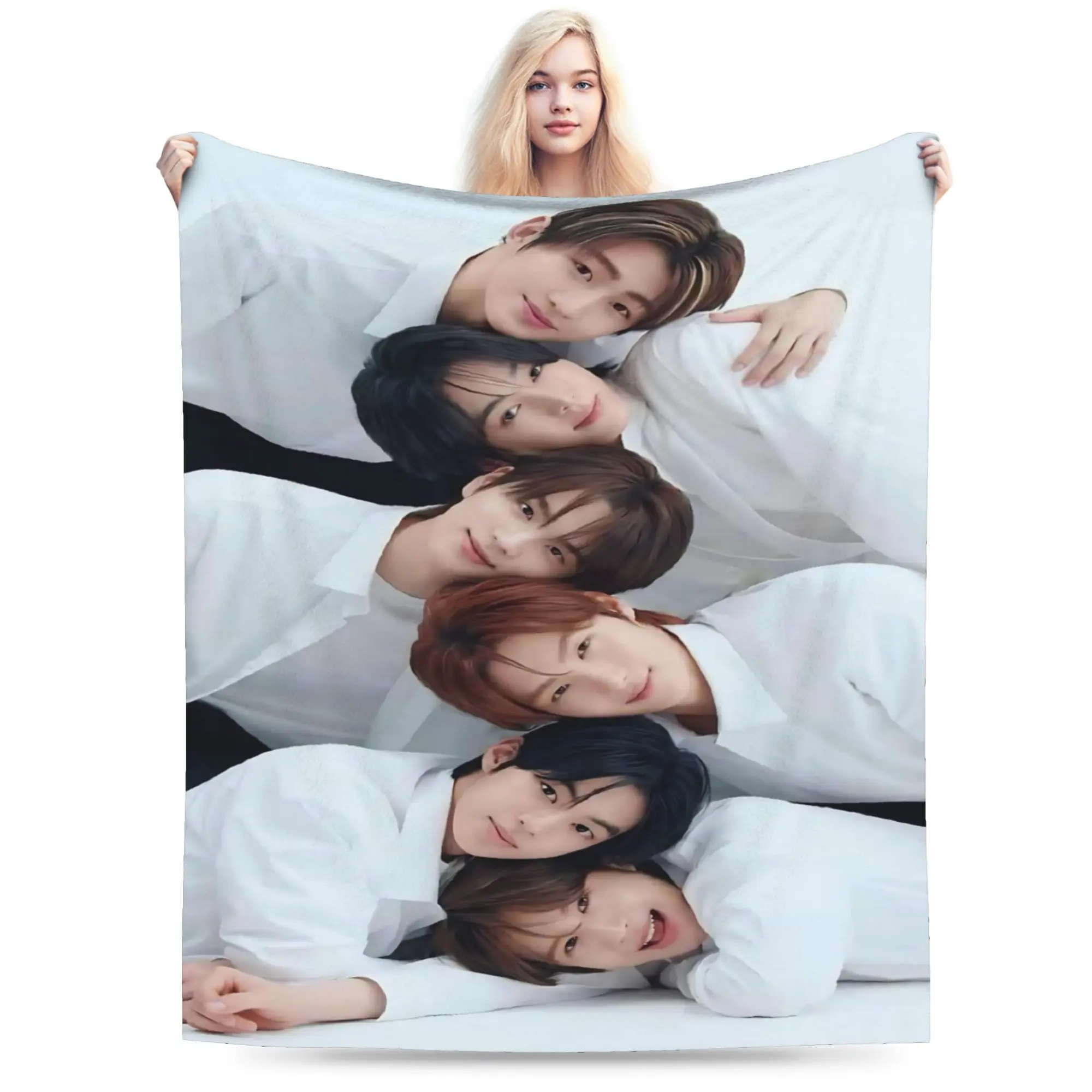 Comfortable TWS boy group Blanket Merch Sofa Decorative  Throws And Blankets Super Warm Fleece for Office