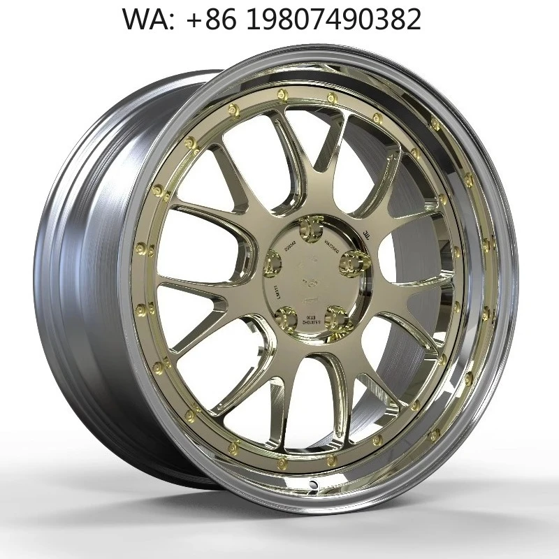 18-22 Inch New Fit 2PC Forged Wheels Polished Surface High Strength Universal Sports Car Modified Upgrade Rims
