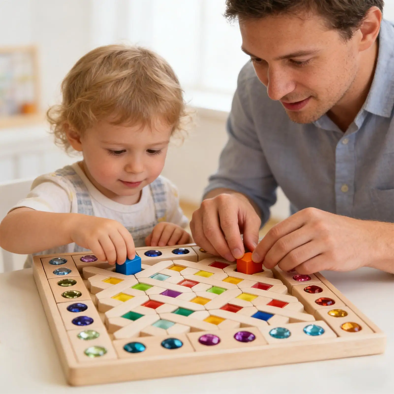 Bausteine Regenbogen Pädagogisches Puzzle Spiel Tragbare Stapeln Spiel Für Kinder Jungen Mädchen Hause Schule Reise Party Klassenzimmer