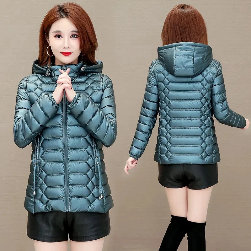 Shiny Down Women's Short Section 2022 New Korean Style Women's Slim Winter Small Trend