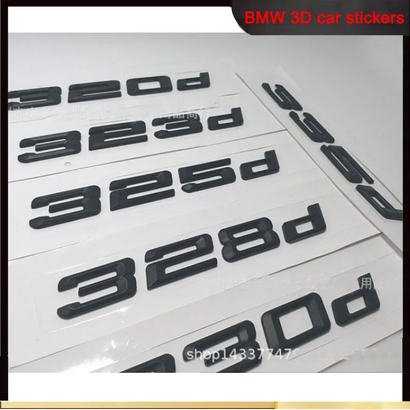 

350d 340d 335d 330d 328d 325d 323d 320d 318d 316d ABS Sticker For BMW 3 Series Car Badge Rear Trunk Sticker Auto Parts