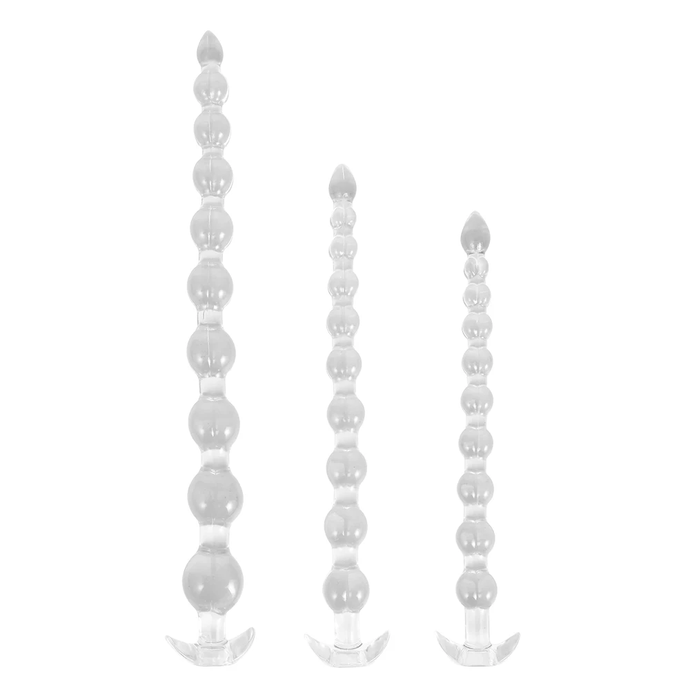 Large Butt Plug Long Anal Dildo with Beads for Male Prostate Massage Sexy Adult Giant Funny Plug Beads Waterproof Silicone Toys