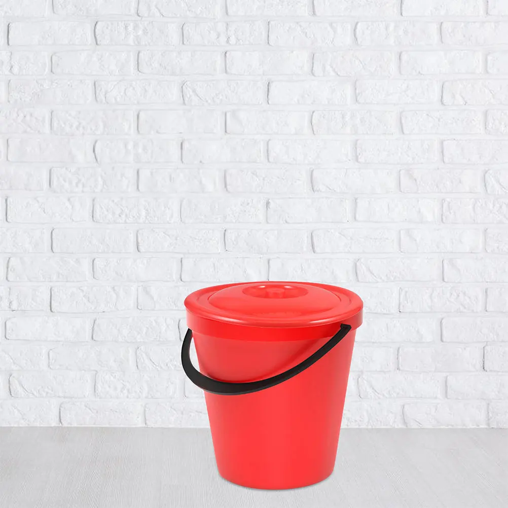 

2Pcs Round Plastic Bin Covers Easy to Handle and Clean for Kitchen Bathroom Outdoor Spaces Prevents Odors Spills