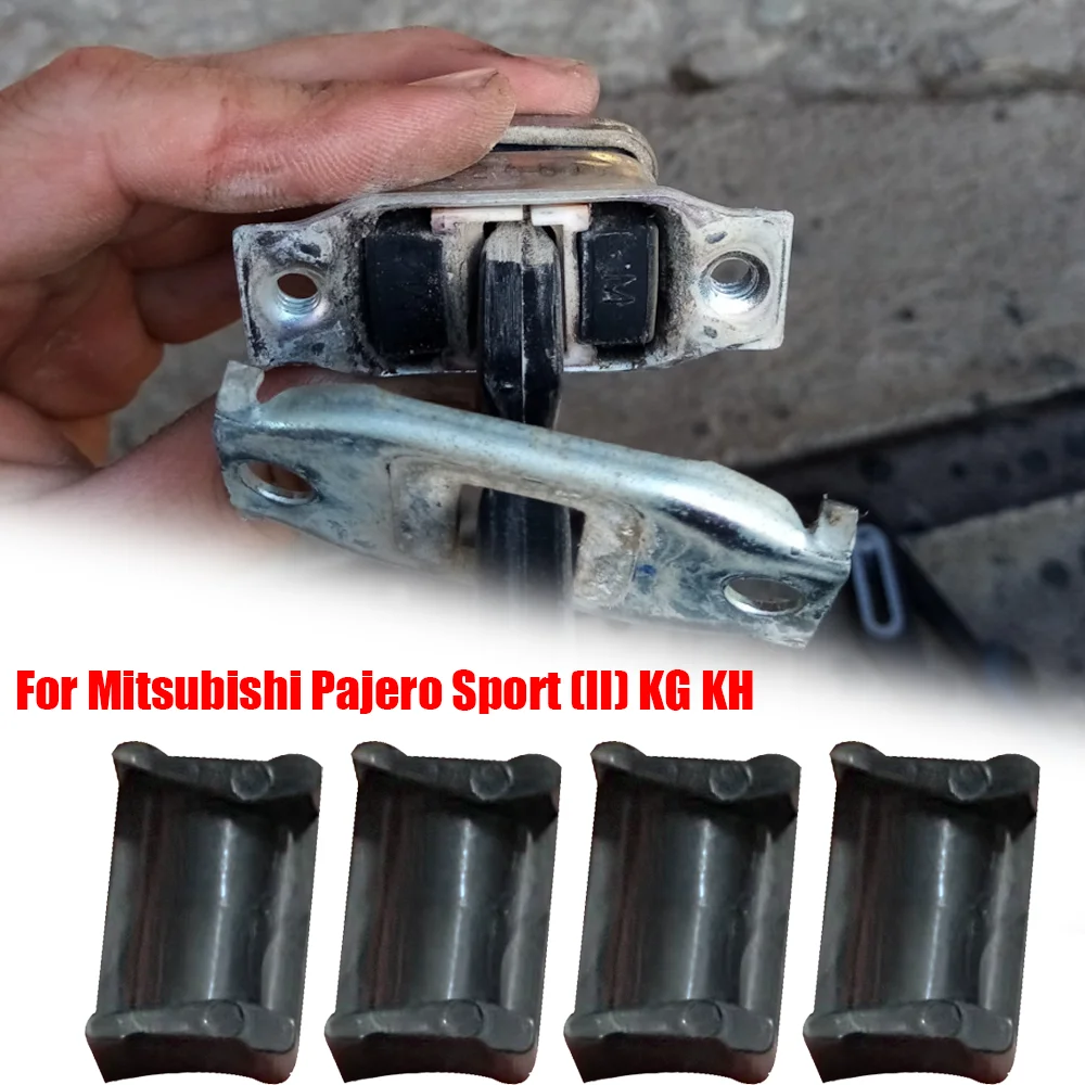 4X For Mitsubishi Pajero Sport (II) KG KH 2010-2016 Montero Sport Nativa Car Door Check Strap Limiter Repair Kit Stopper Clip