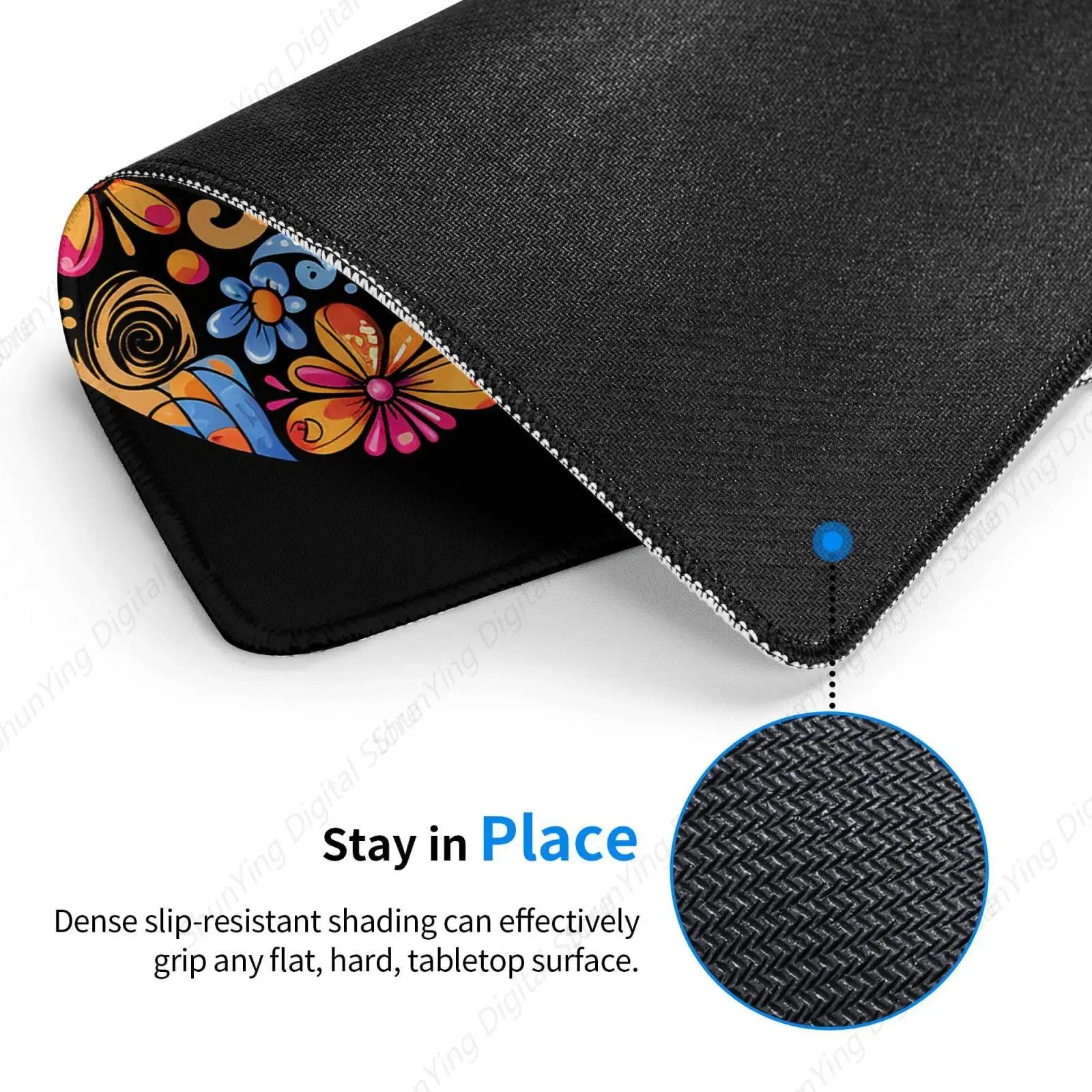 Hand Drawn Skeleton Pattern Mouse Pad For Men And Women Game Table Pad Anti Slip Rubber Base Keyboard Pad Home And Office Use