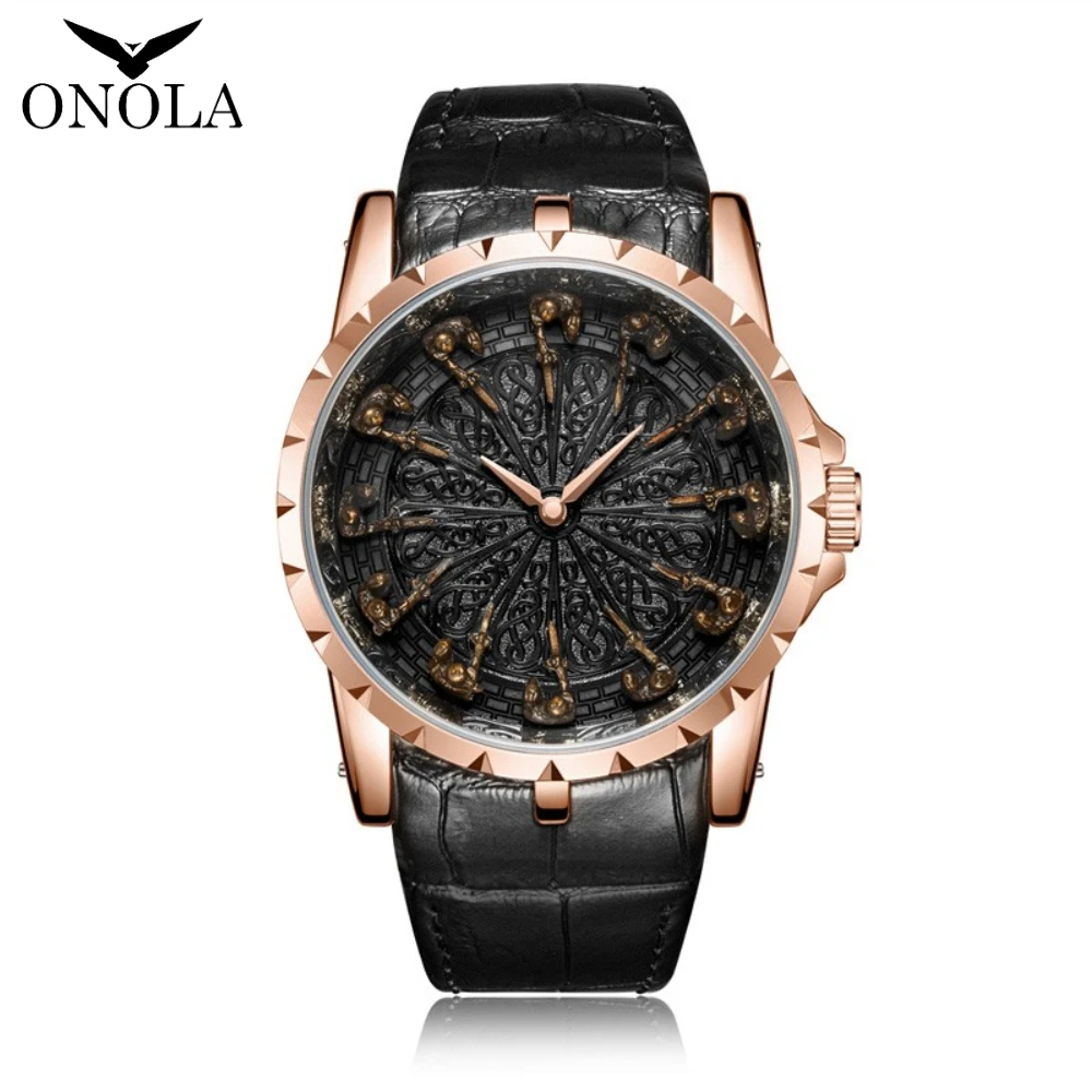ONOLA Uhr Mann Uhr Geschenk für männliche lässige wasserdichte Relogio Masculino 4