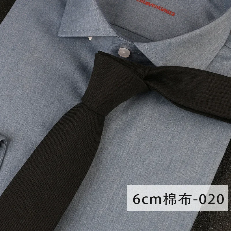 الرجال عارضة بلون مخطط 6 سنتيمتر ربطة عنق قطن الأعمال العمل المهنية ملابس رسمية الذكور ربطات العنق الملابس والاكسسوارات