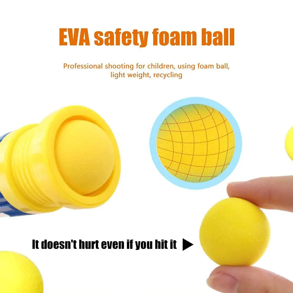 100 Pieces Game Refill Balls, 1.1 inch / 2.8 cm EVA Soft Foam Balls, Foam Ball Bullets for Gun Toy