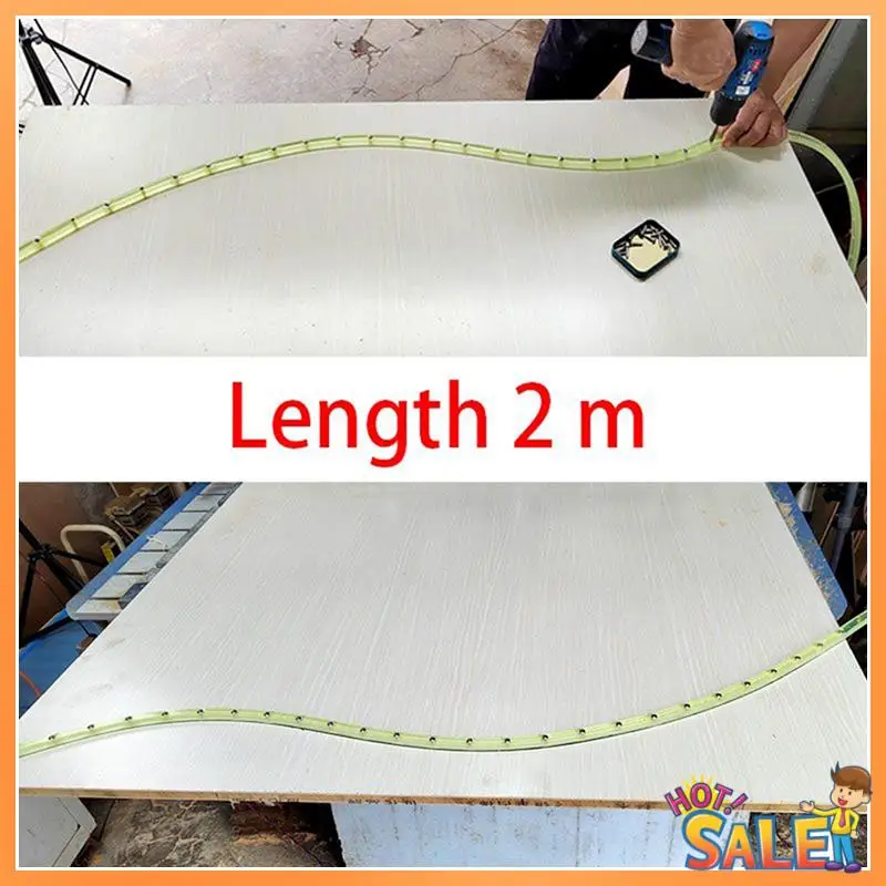 AB68 2M Woodworking Profiling Strip, Curve Template Adjustable&Fixed Complex Shape Contour Woodworking Tool Templates Guide