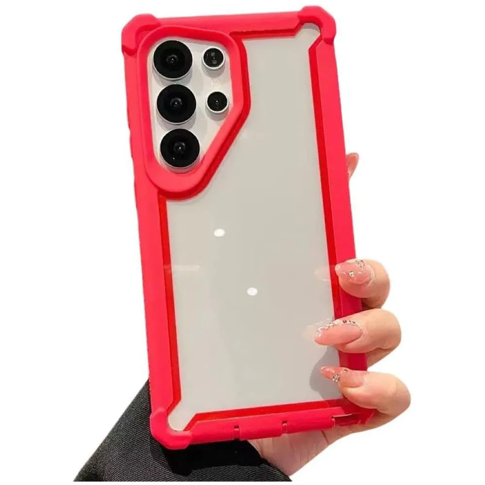 

Four-Corner Anti-Drop Case for Samsung Galaxy S25/S25 Plus/S25 Ultra – Color-Block Design, Business Style