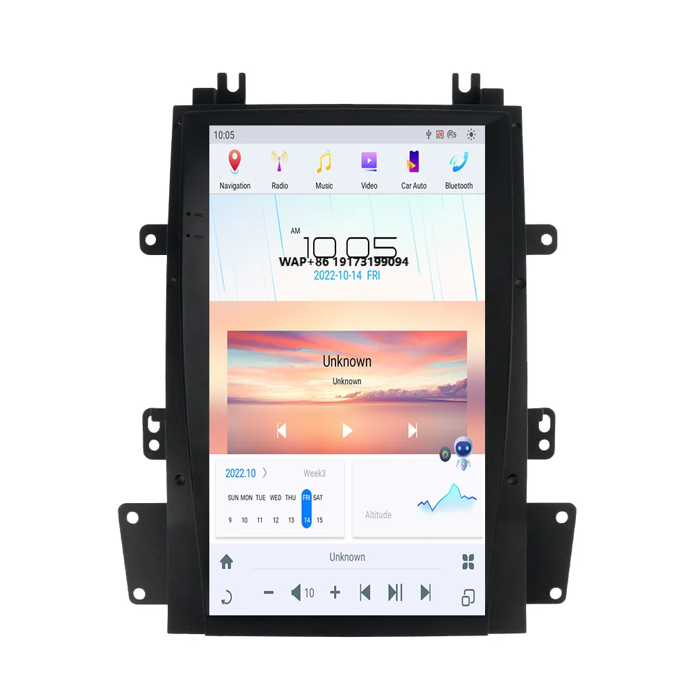 Reprodutor de DVD para Carro Android 13 de 13,6 Polegadas para Escalade 2008-2012, DSP Carplay, Navegação 2 Din, Autostereo