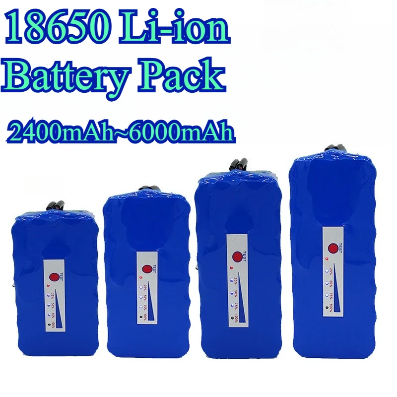 

12V 6000mAh 18650 Li-ion Battery Pack for Bluetooth Speaker Solar Light Medical Toy LED Lamp3S High Capacity with BMS Protection