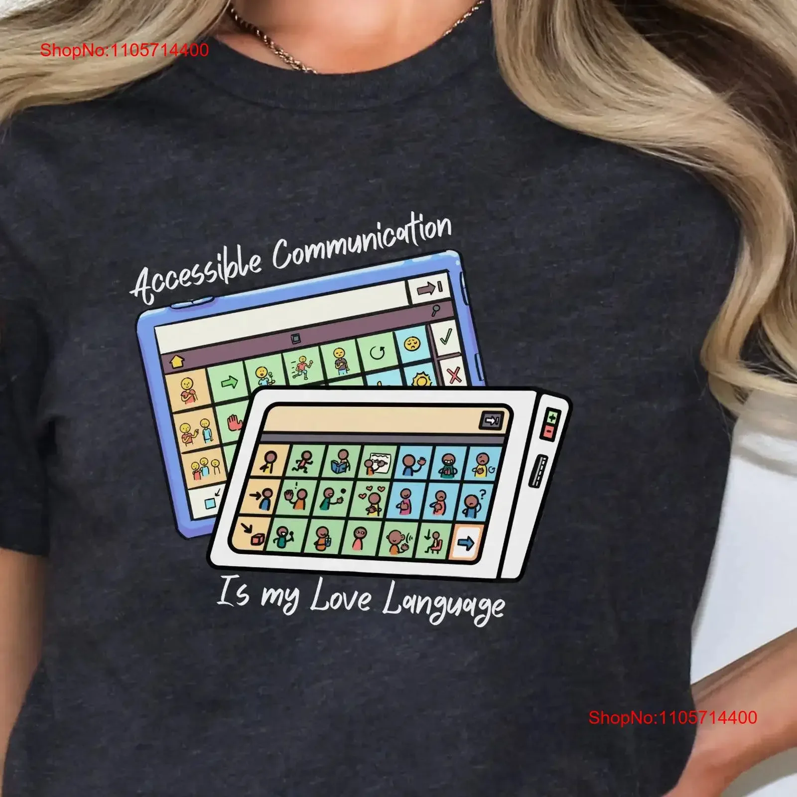 Accessible Communication Is My Love Language T Shirt Aac Sped Teacher Inclusion Bcba Slp Ot Teachers Autism Awareness vintage