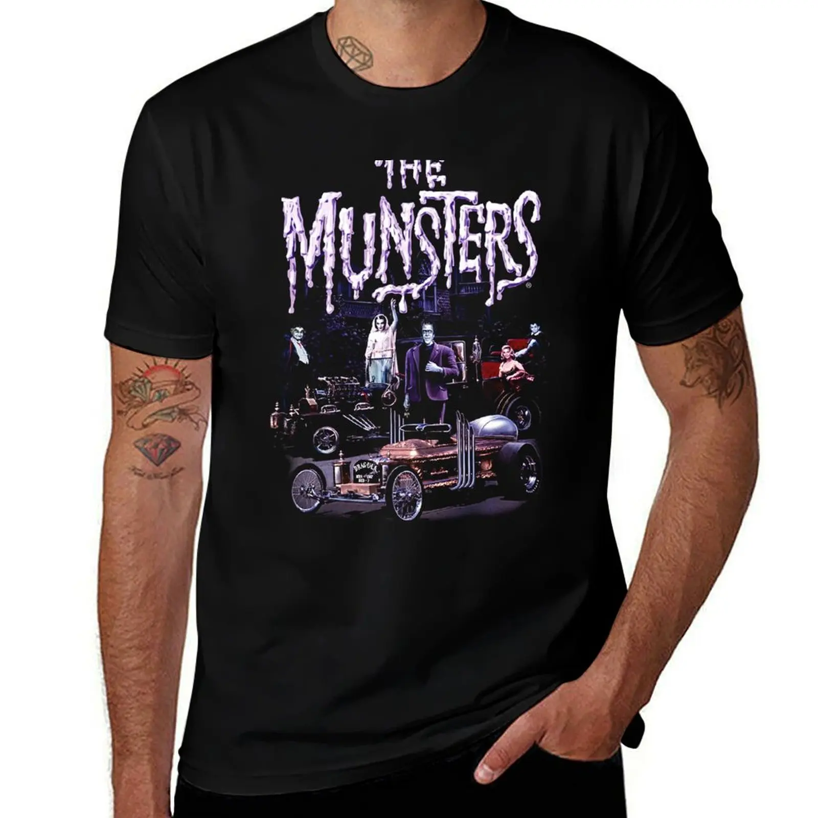 The Munsters Retro T-Shirt man t shirt summer T-Shirt
