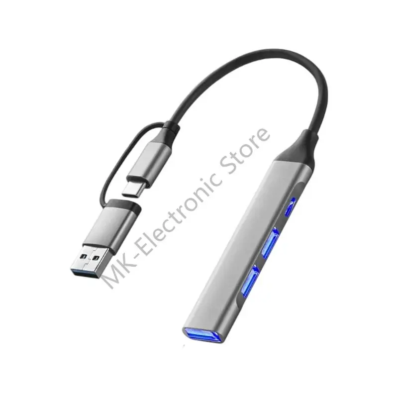 R2LF Wielofunkcyjne koncentratory USB z 7/4 portami Aluminiowa obudowa Szybka synchronizacja danych Możliwość OTG Przenośność