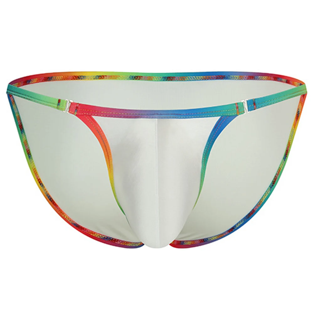 Elastic Panties Mens Low Waist Comfortable Jockstrap Pouch Underwear Running Fitness Lingerie Bottoms Briefs