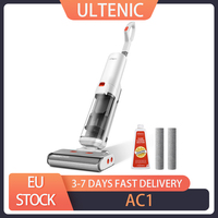 Ultenic AC1 Cordless Wet Dry Vacuum Cleaner, 15KPa Suction, 2L Water Tank, Dual Edge Cleaning, 45min Runtime, Smart LED Display