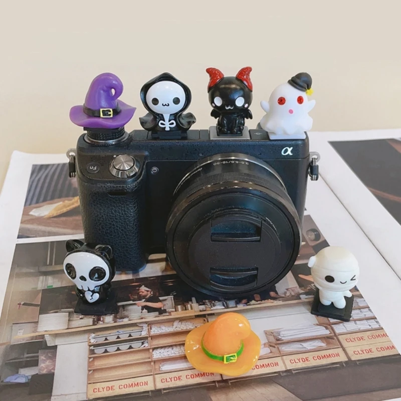 Leuke en creatieve flitsschoenhoes Speelse ontwerpen Halloween Camera Flitsschoenhoes Stofdichte en schattige dop voor Halloween