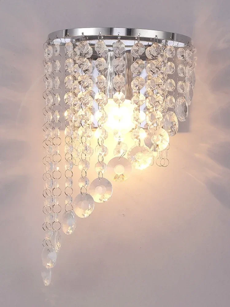 Fashion Modern Art High Grade Crystal Wall Lamp For Home Bedroom Living Room Decoration Wall Light Hollow Out Luxury Style
