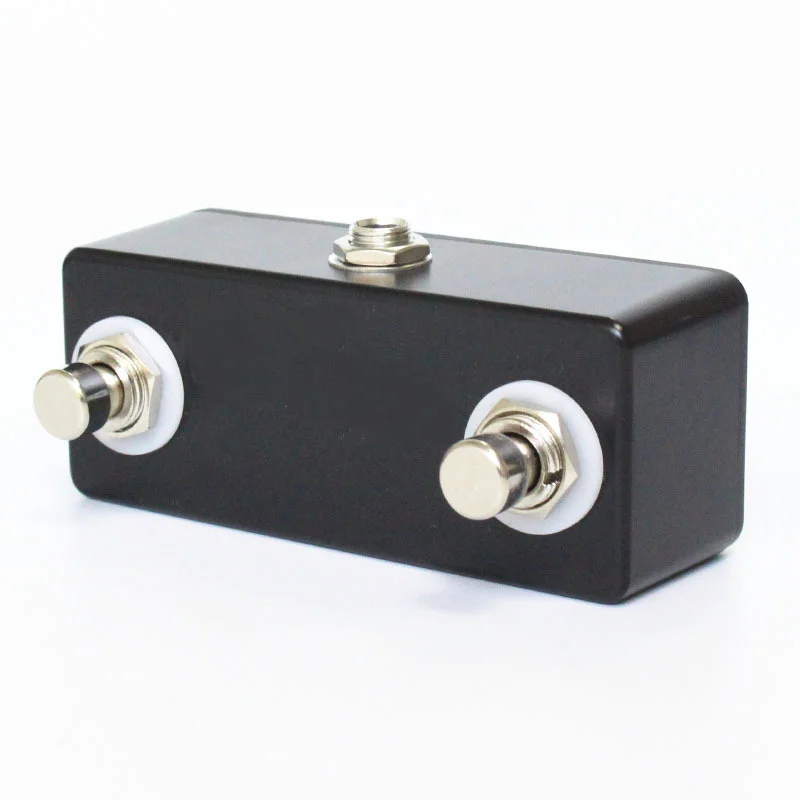 Guitar effects pedal with dual control footswitch and external stomp connection