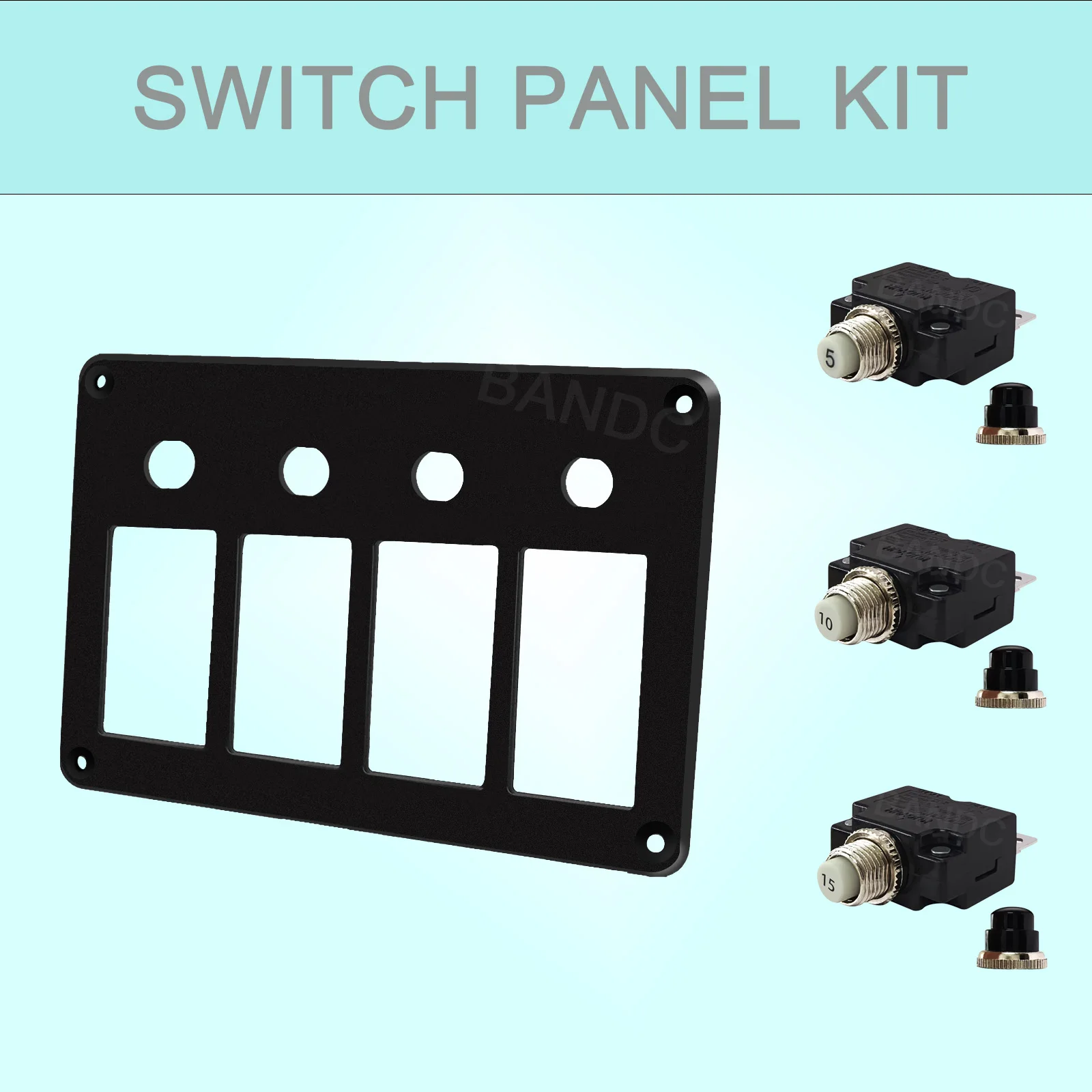 4 Gang Aluminum Swi…