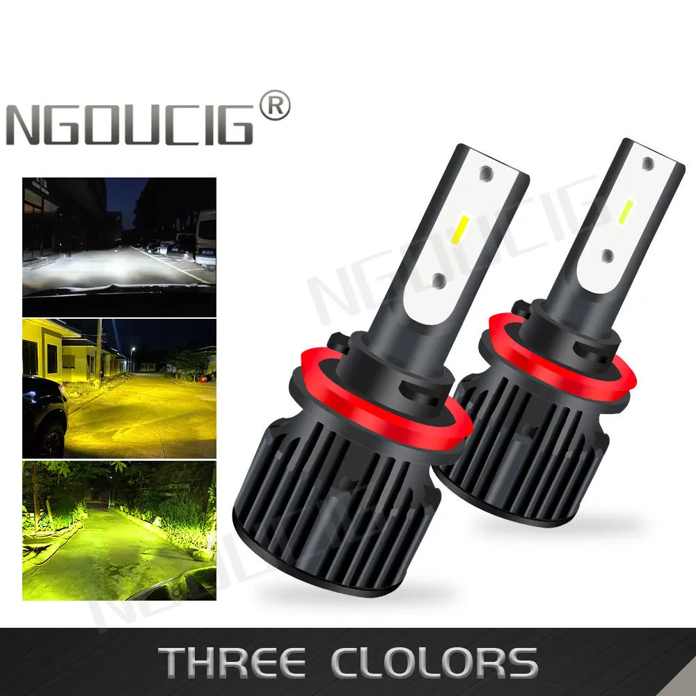 

NGOUCIG 2PCS H3 H8 H11 Led Fog Light Bulbs 881 H1 H4 9003 HB2 H7 H27 880 9005 9006 HB3 HB4 H16 Lemon Green Yellow Car Auto Lamp