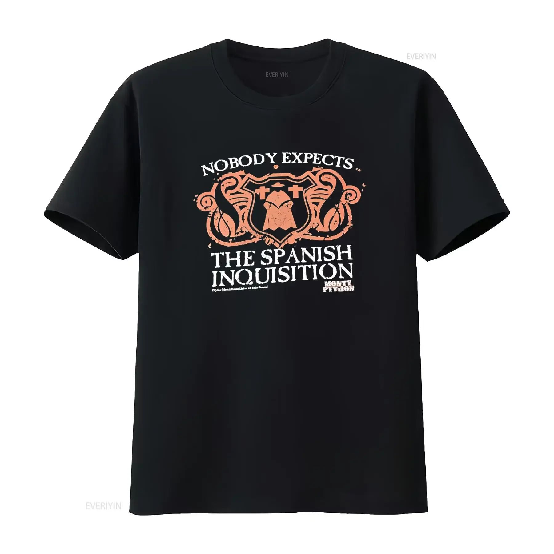 T-shirt vintage Monty Python Inquisition espagnole, design rétro, taille M, délavé, doux, extensible, pour homme