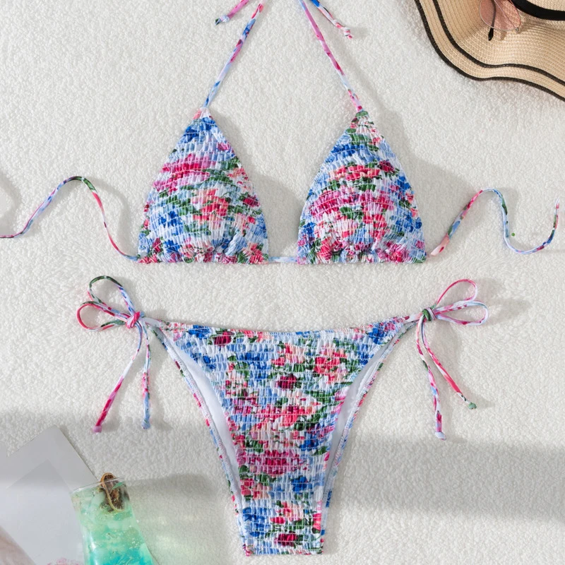 

Summer Floral Sexy Bikinis Swimsuits Women Swimwear Push Up Female Beach Swim Wear Bathing Suit Brazilian Bikini Set Pool Bather