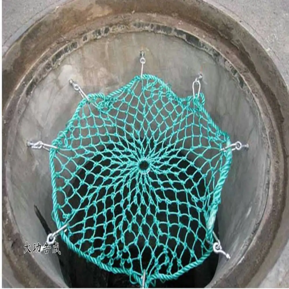 Circular Shape Anti Fall Mesh Corrosion Resistant Anti Falling Design Protective Net High Load Bearing Check Net
