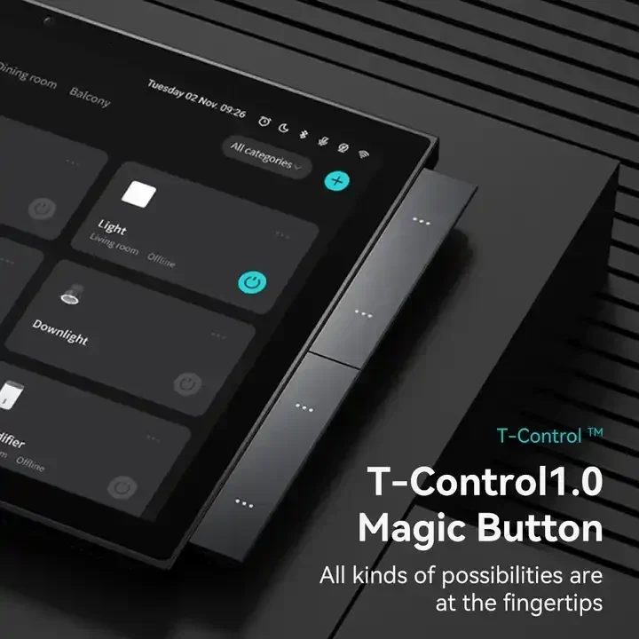 Alexa Voice Control Smart Home Zigbee System 10.1 Inch Touch Screen Gateway With Power Switch Function