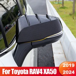 For Toyota RAV4 XA50 2019 2020 2021 2022 2023 2024 RAV 4 Hybrid Car Rearview Mirror Side Trim Cover Shell Accessories