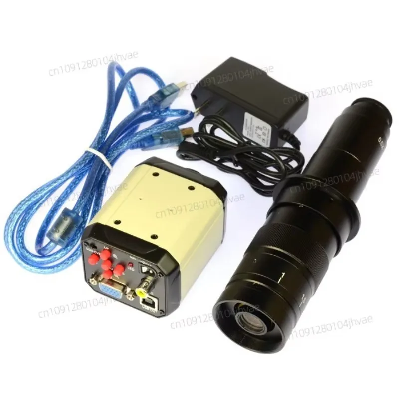

NEW2.0MP HD цифровой промышленный промышленный микроскоп набор камера лупа VGA USB AV ТВ видеовыход 180X C-MOUNT стеклянная линза PCB L