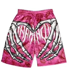 

Summer Men Skull Shorts Kids Training Multicolor Shorts Boys Girls Sports Breathable Shorts Adult Hip Hop Short Pants Streetwear