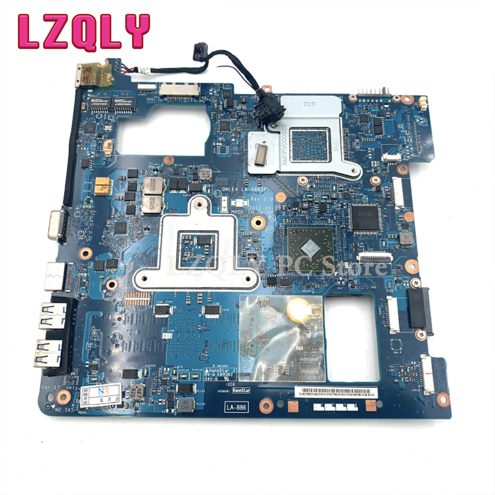 Imagem -03 - Lzqly-soquete da Placa-mãe do Portátil para Samsung Fs1 Hd7600m Np355c4c Np355v5c La8863p Qmle4 Ba5903567a Ba59-03567b