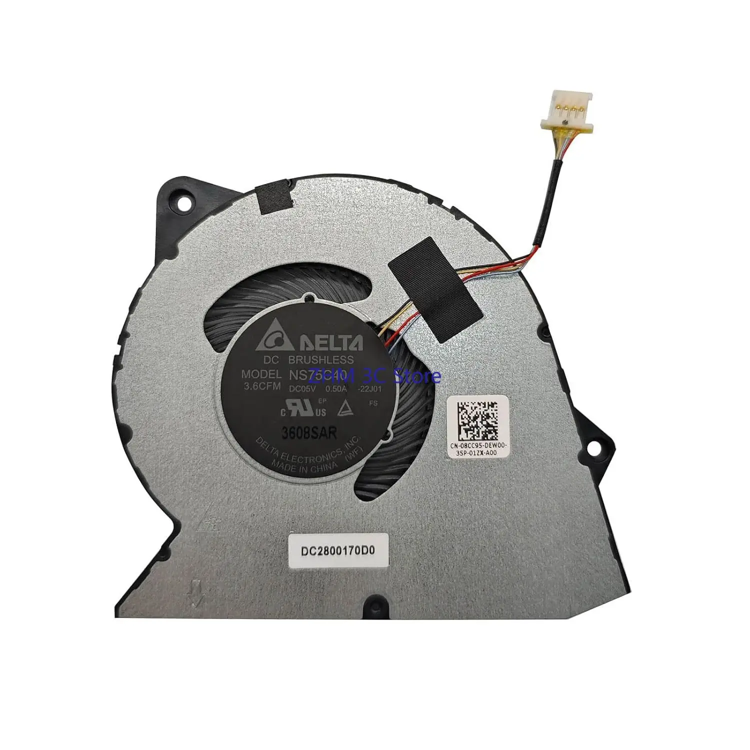 Nuevo reemplazo del ventilador de refrigeración de la CPU para Dell Inspiron 15 3510 3511 3515 3520 3525 3530 3535 Vostro 3510 3420 3250
