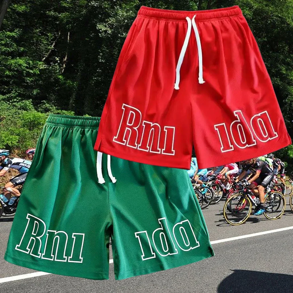 

Новые мужские спортивные баскетбольные шорты, повседневные пляжные шорты для бега, быстросохнущие дышащие эластичные сетчатые четвертьбрюки, мотоциклетные шорты