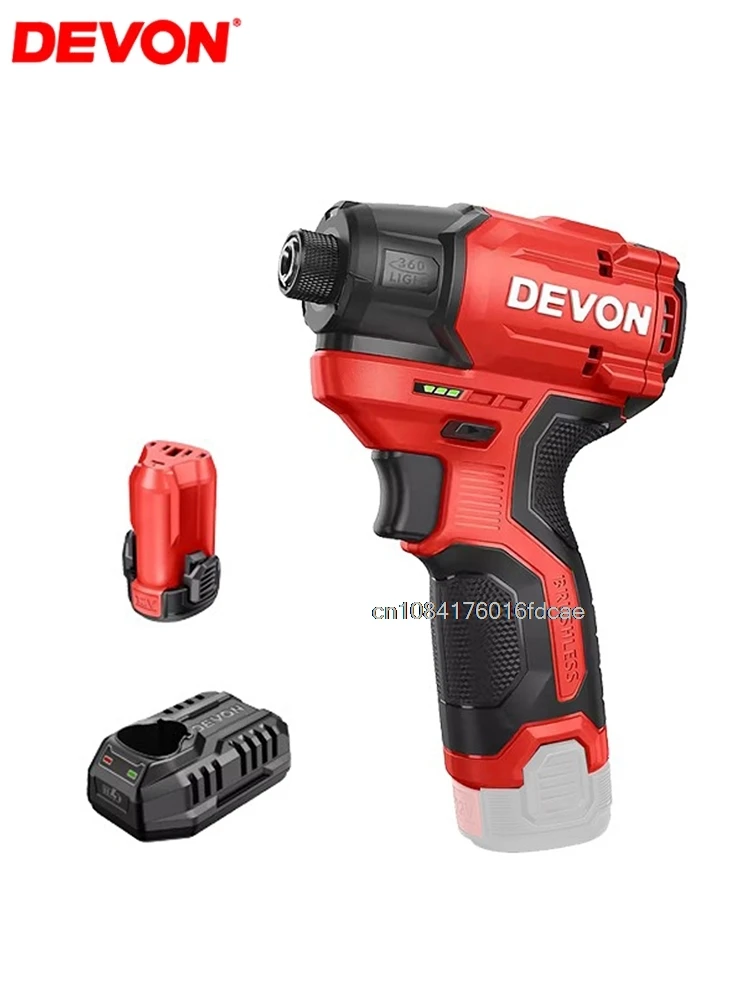 Devon 1/4 inch chuck Cordless Electric Drill Brushless Motor Brushless 140Nm 3300rpm 4100ipm 12V