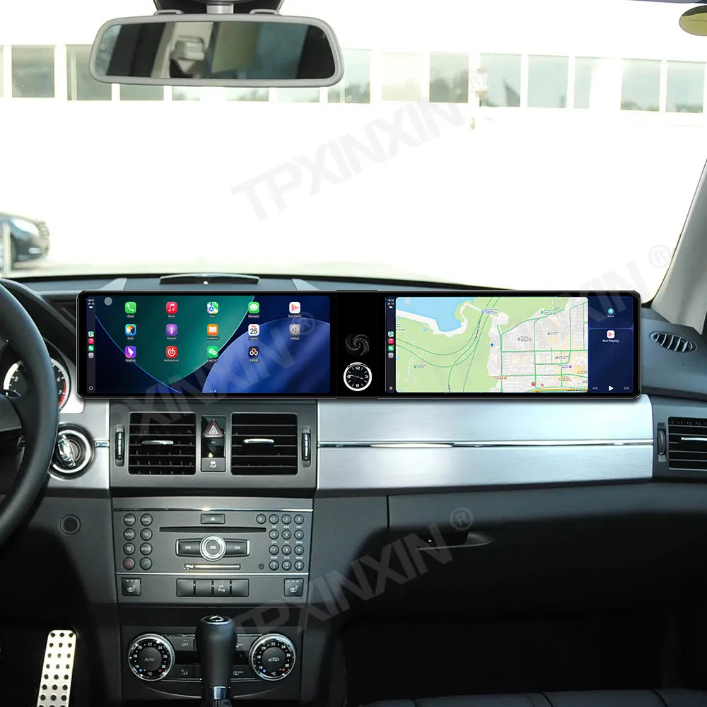 

24,6 "Android 14 Auto Carplay стерео для Mercedes Benz GLK X204 2009-2012 Автомобильный радиоприемник GPS второй пилот пассажирский DSP головное устройство цифровой