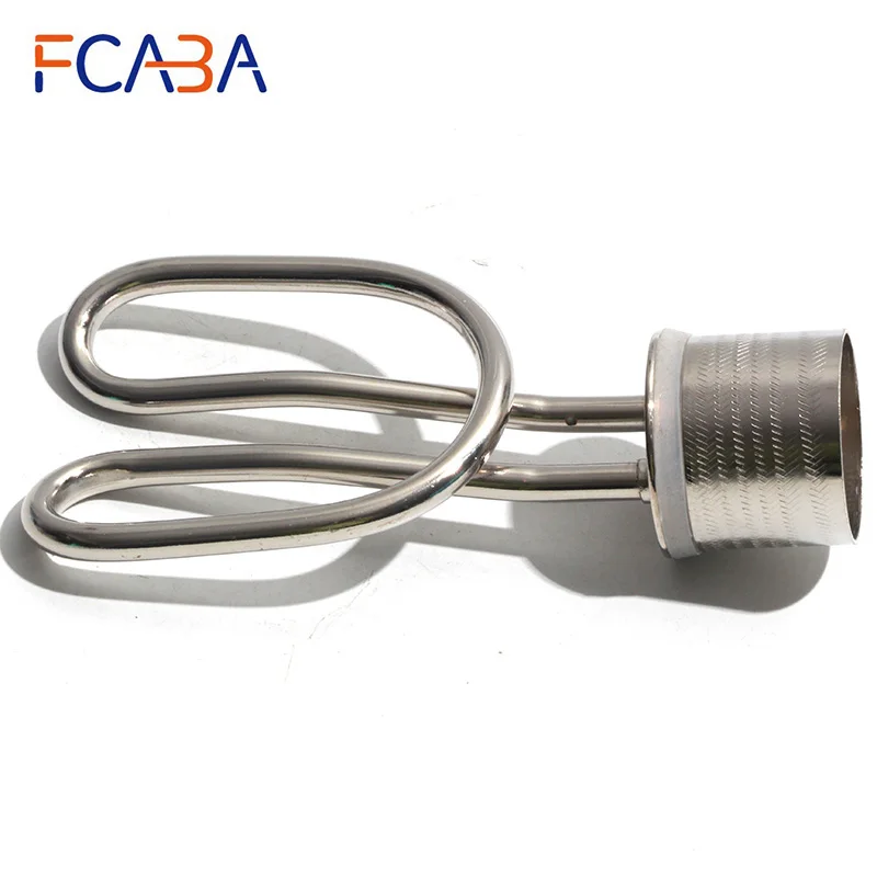 FCABA Immersion Water Heating Element 2/3 Pin Socket Water Kettle Heating Tube 220V 1500W Replacement Heating Core for Boiler