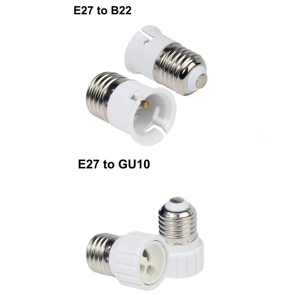 1PC Lamp Holder Converter E27 Male to E14 E40 B22 MR16 G9 G24 GU10 Female Light Bulb Socket Extend Adapter Converter Fittings