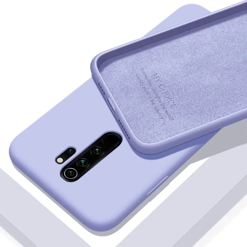 For XiaoMi RedMi Note 9 9s Pro 10 11 11S 10s 10T 9T 8 8T 7 Pro 9A 9C 10C Poco X3 F3 Soft Solid Candy Cover Liquid Silicone Case