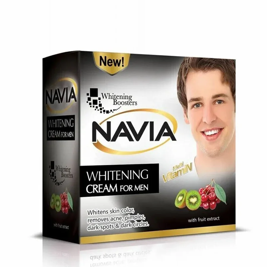 

NAVIA BEAUTY MEN Whitens Skin Color, Removes Acne, Pimples Dark Spots, Removes Wrinkles, Anti ageing ,Soft And Glowing 30 g