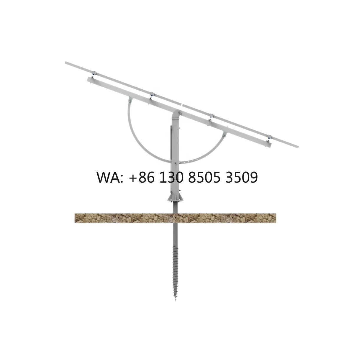 Adjustable PV Mount Rack Aluminium Alloy Solar Panel Solar Panel Ground Mounting Bracket Support