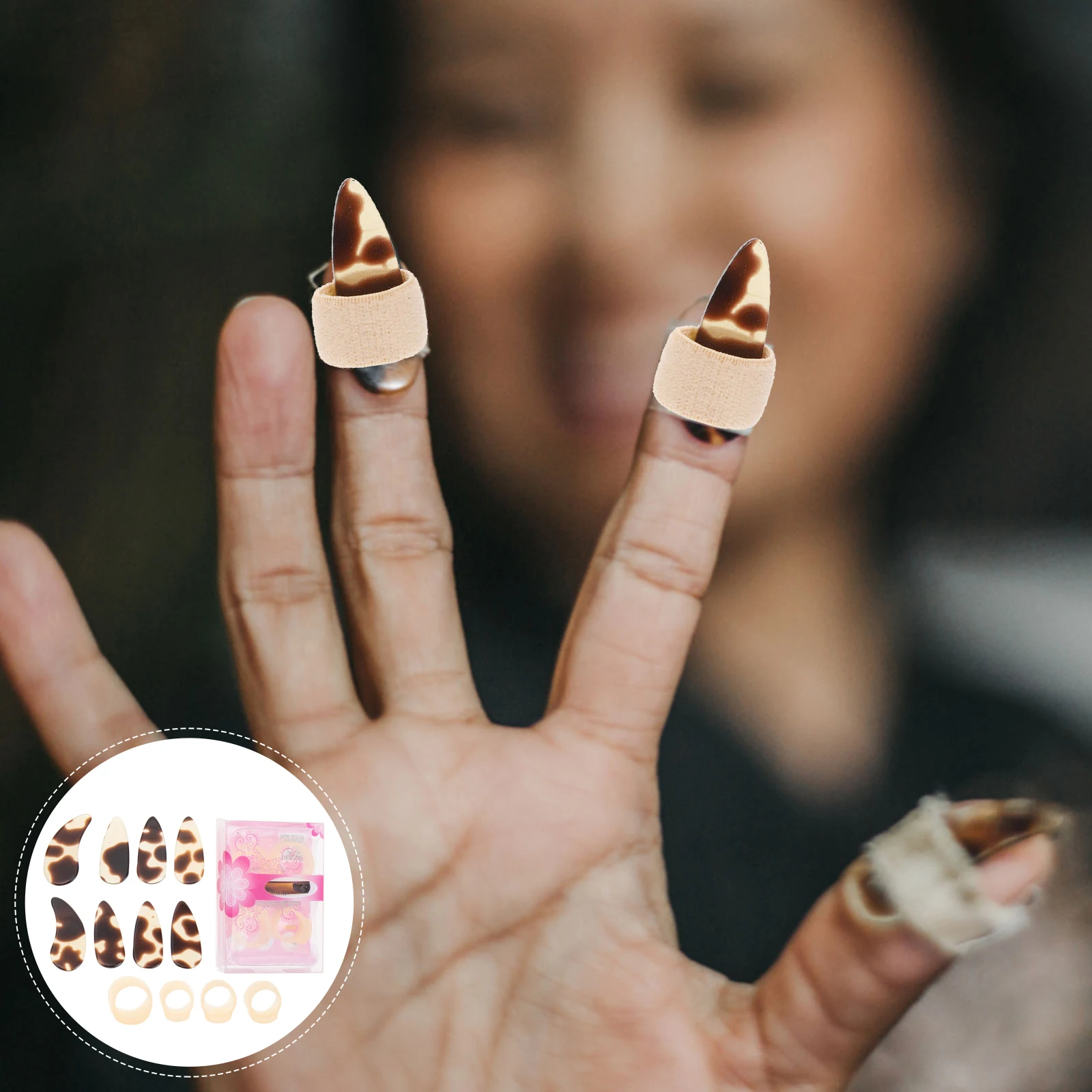 

1 set Silicone Guzheng Nail Covers Set Left Right Hand Durable Comfortable Easy to Use Learning Accessories Zither Protector