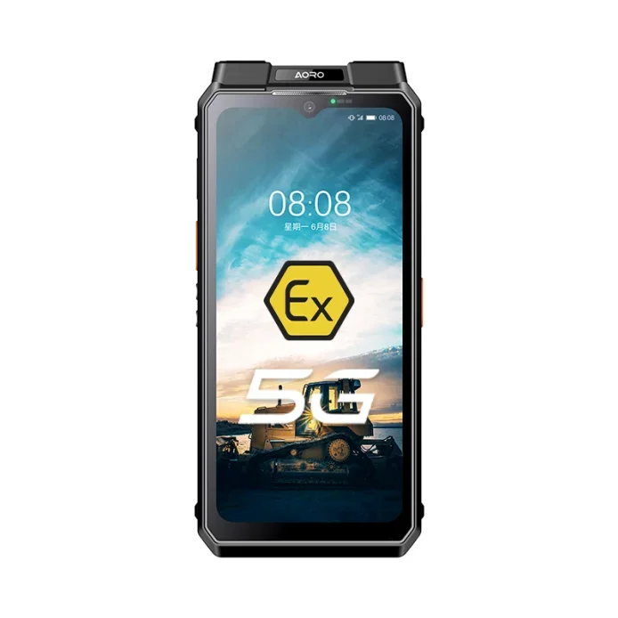 AORO M8-ATEX POC Visione notturna 5G 9600mAh PTT Telefono Android 6.583", IPS, FHD (1080*2408) Tlf tattico Ricarica rapida UHF Talki Walki