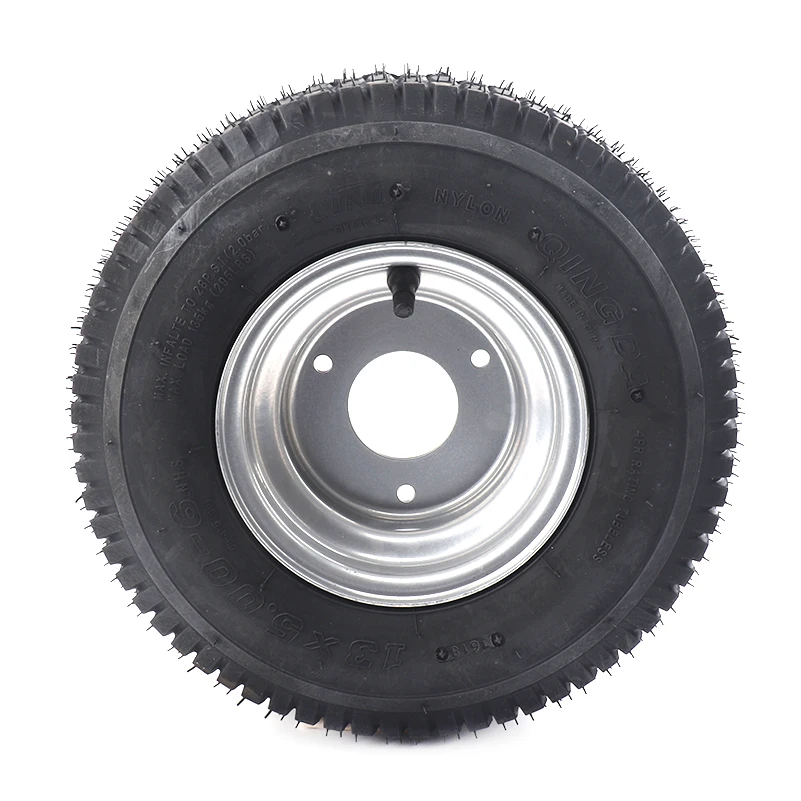 13 x 5.00-6 Tubeless Tire and Rim Wheel For Garden Tractor Rider Mower ATV GO-kart Drift Bike Wheels beach car accessories