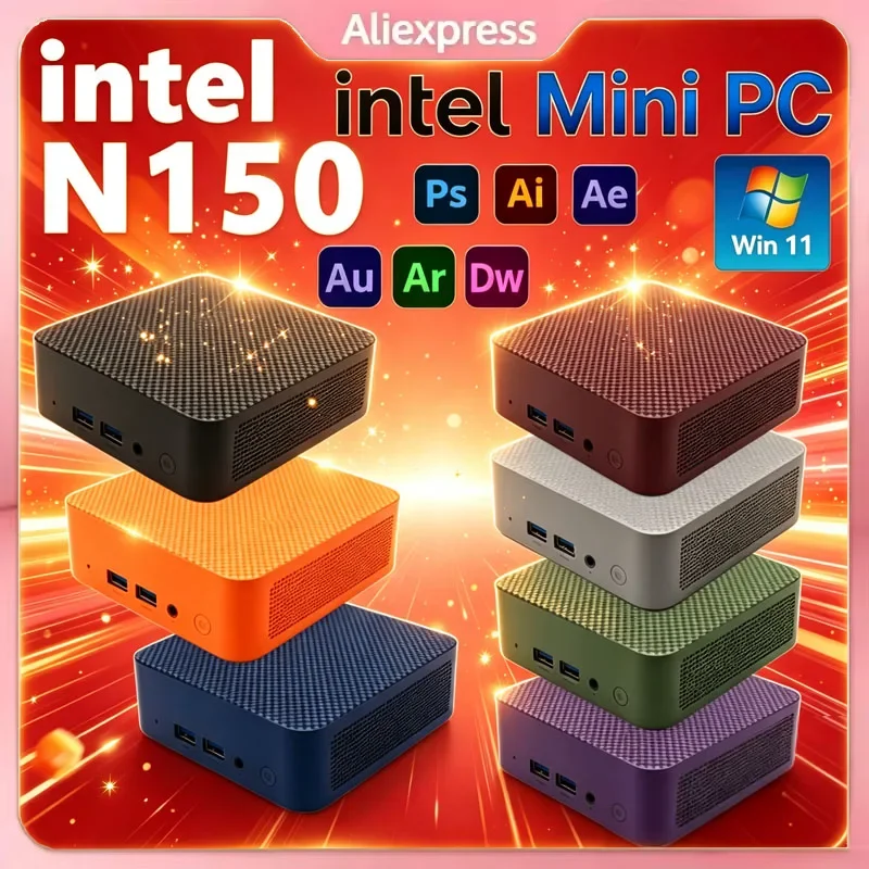 インテルn150ミニコンピューター-windows-11-pro-ミニデスクトップゲーミングpc-16gb-8gb-ram-1tb-ssd-wifi-6-bluetooth52-ポータブルpc