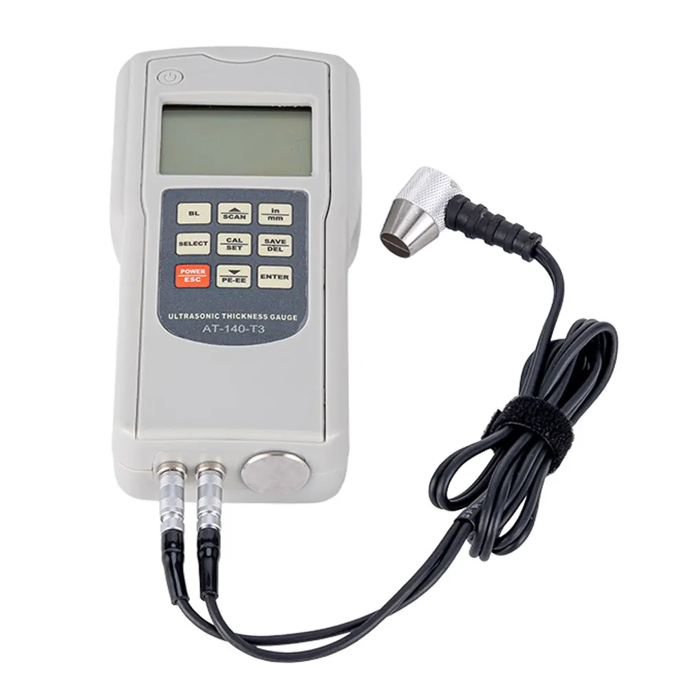 Digital Display Ultrasonic Thickness Gauge LCD AT-140T3 with Backlight Range (1.0-300) mm Thickness Measurement