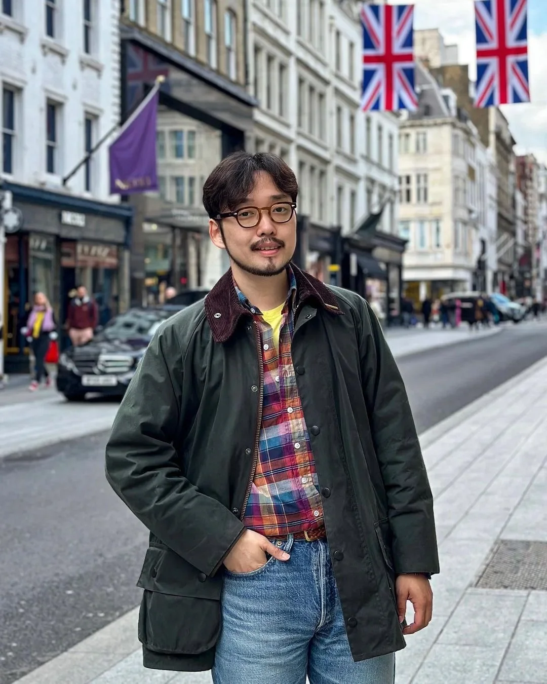 ملابس صيد كلاسيكية للرجال باللون الزيتوني غير رسمية مقاومة للماء ملابس مطر شتوية من Beadnell معطف شمعي غير شمع سترة نسائية جميلة #4